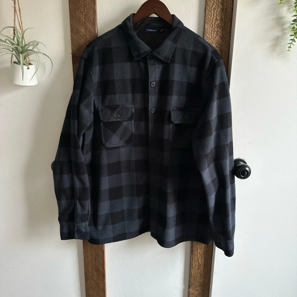Y2K Croft & Barrow Men’s XL Button Down Flannel Jacket Like New Condition